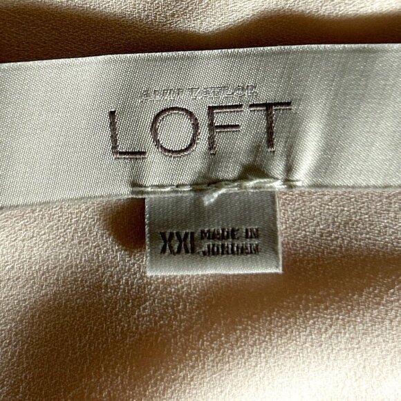 LOFT SZ  XXL  Blush color button front long sleeve loose fit blouse - Picture 6 of 7